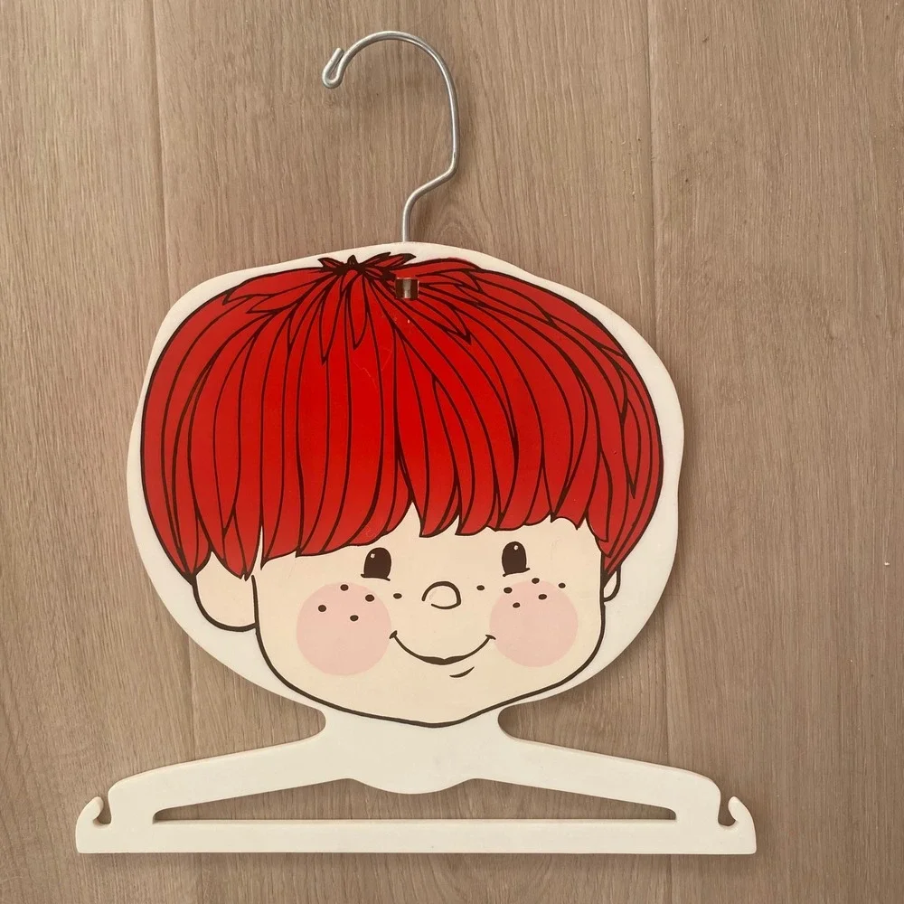 Vintage 1971 Kids Stuff Creations Hangers Set of 3 Retro Plastic Nursery Decor